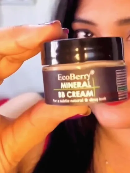 A close-up of my Mineral BB Cream, a favorite among many for its natural, dewy look.