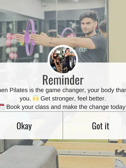 Here's your reminder: when Pilates is the game changer, your body thanks you. Book your class and make the change today.