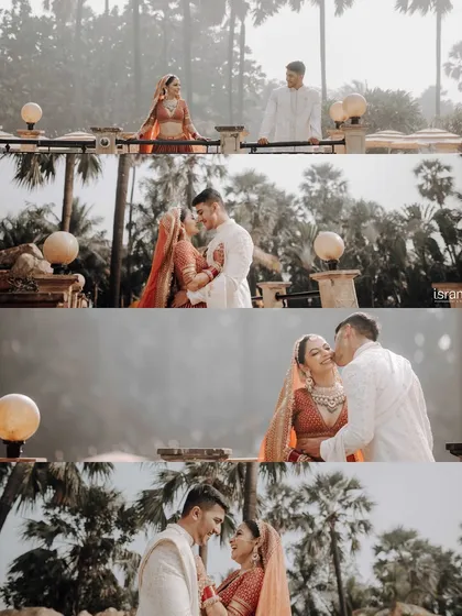 More beautiful moments from the wedding at Taj Lands End, showcasing the couple's love story against the stunning backdrop of the venue.