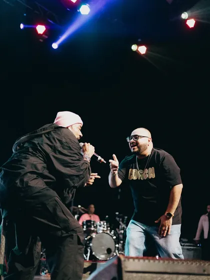 On stage in Toronto with the big brother, the legend Bohemia. It's more than just music; it's about creating iconic moments and a bond that lasts forever.