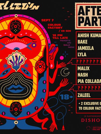 London calling! The official poster for the Dialled In afterparty where I got to share the stage with some amazing UK artists.