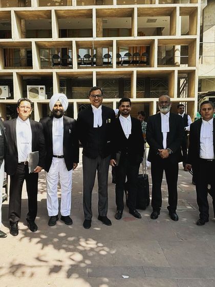 With a brilliant team of lawyers at the Punjab and Haryana High Court in Chandigarh. I always find the bar here to be friendly, rich in tradition, and highly professional.