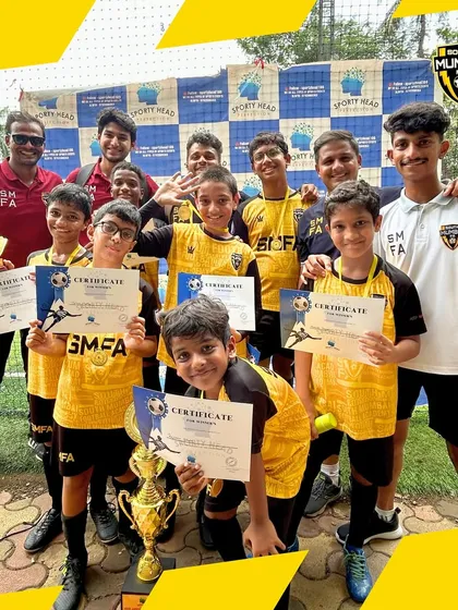 Our U13, U15, and U17 teams celebrating their gold-medal victories at the Mahim Junior Football Championship. A proud day showcasing the depth of talent across our academy.