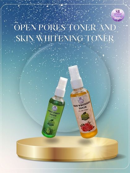 A closer look at my Open Pores Toner and Skin Whitening Toner, two winter must-haves. The green Open Pores Toner helps keep skin smooth and clear.
