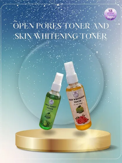A closer look at my Open Pores Toner and Skin Whitening Toner, two winter must-haves. The green Open Pores Toner helps keep skin smooth and clear.