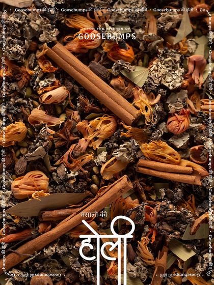 The beautiful, complex textures of whole spices like cinnamon and mace. This is part of my 'Masalo ki Holi' series, showcasing the raw, natural ingredients that form the base of my masalas.