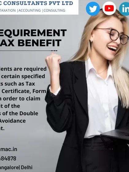 For NRIs to claim benefits under the Double Taxation Avoidance Agreement (DTAA), they must furnish specific documents like a Tax Residency Certificate and Form 10F. I provide complete advisory for NRI taxation.