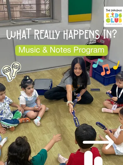 Ever wonder what really happens in our Music & Notes program? It's a circle of friends exploring sounds, sharing instruments, and learning to listen to each other, all guided by our encouraging instructors.