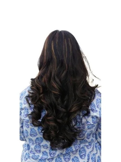 Another example of a complete hair makeover. Our students learn to consult with clients and deliver results that enhance their look, like these expertly placed highlights and curls.