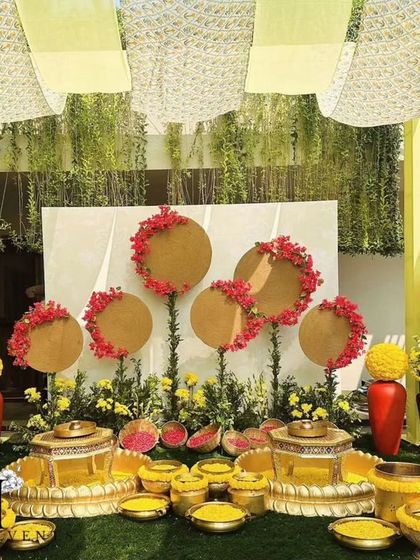 Vibrant Haldi & Mehendi Setups photo 4