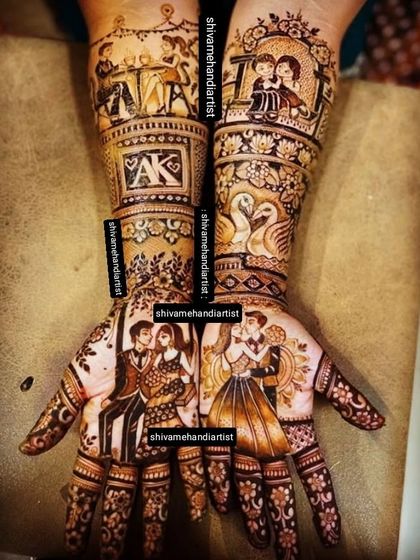 Custom Portrait Mehendi photo 37