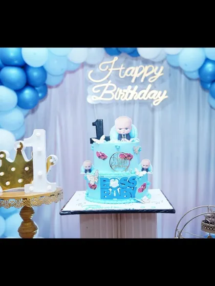 Another amazing Boss Baby cake, showing the level of detail that can be achieved to match the theme.