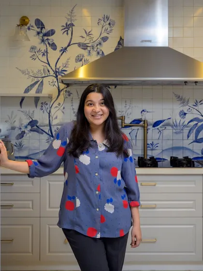 It was a joy to bring this kitchen to life, a project that was a true collaboration. The hand-painted tile mural, a vision from the client, became the soul of the space, proving that a kitchen can be a deeply personal work of art.