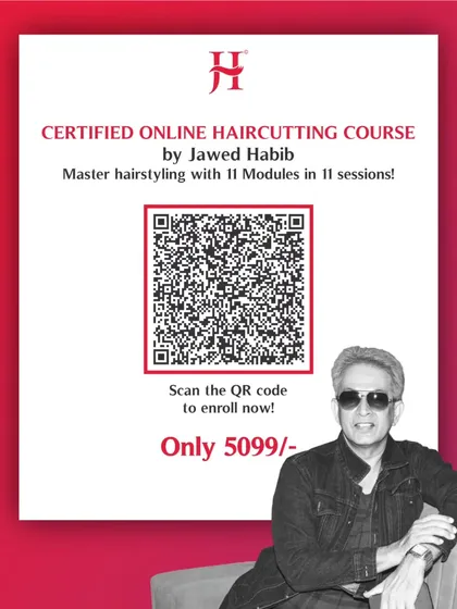 You can start your journey to becoming a certified hairstylist today. I have made my online haircutting course simple and affordable, with 11 modules in 11 sessions, so anyone can learn and start earning. Just scan the code to enroll.