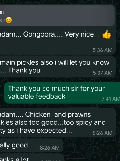 This customer got exactly what he wanted: "too spicy and salty as i have expected." I can customize the spice and salt levels just for you.
