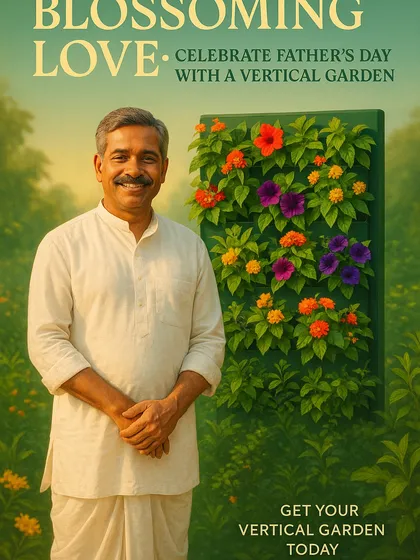 For a truly unique and memorable gift, consider a vertical garden. This is a wonderful way to celebrate a special occasion like Father's Day, providing a lasting and blossoming wall of love that can transform a balcony or room.