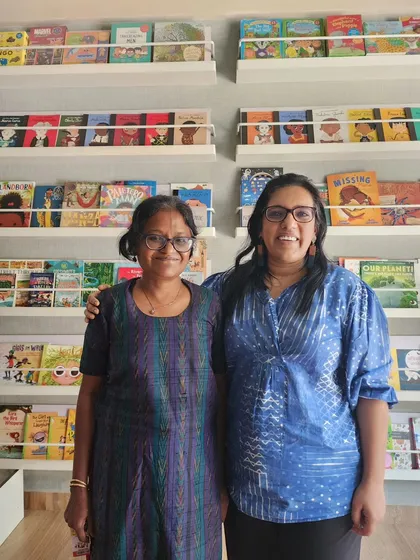 The founder of IMA Recreation with our founder, Neha, after a fantastic workshop on traditional Indian games. These games are a treasure trove for reviving family game night at home.