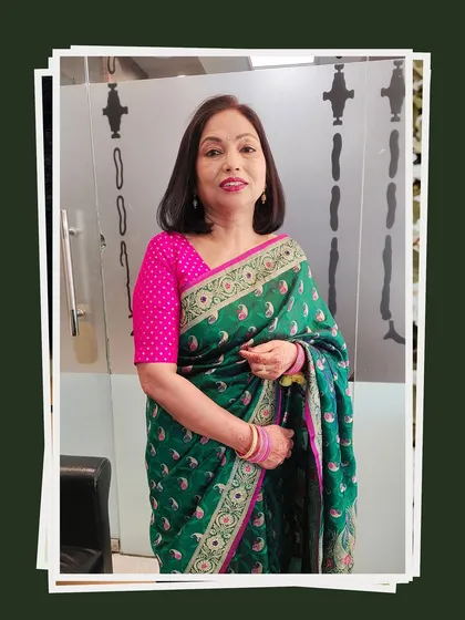 A lovely portrait of my client, looking radiant and ready for her event. The makeup is subtle yet effective, highlighting her best features in a very natural way.