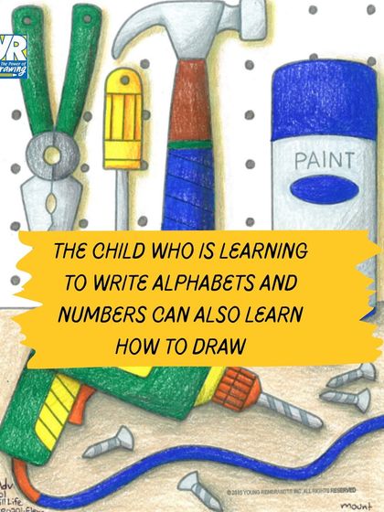 If a child is learning to write alphabets and numbers, they can also learn how to draw. Our program uses a similar skill-based approach to teach the fundamentals of drawing.