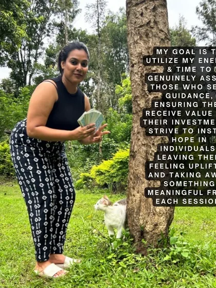 My goal is to use my energy and time to genuinely assist those who seek guidance. I strive to instill hope and ensure you feel uplifted, taking away something meaningful from every session.
