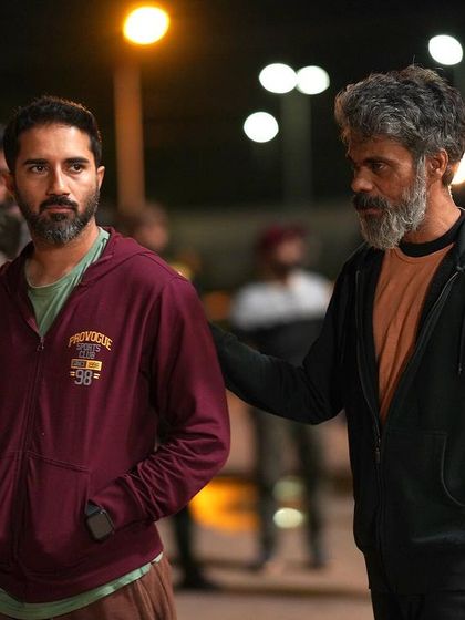 A quiet moment of direction on set. Guiding an actor through the emotional and physical journey of a scene is a core part of my job.