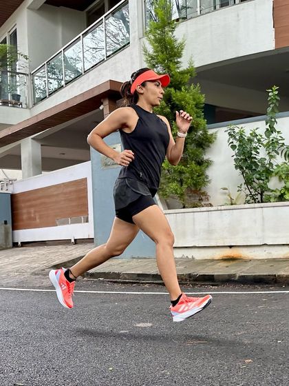 Getting ready for a race in my Adizero SLs. This shoe is a great part of my training arsenal as I prepare for the Bengaluru 10k.