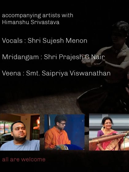 Highlighting the talented accompanying artists for my Mumbai performance. The jugalbandi, or interplay, between the dancer and the live musicians is what brings a recital to life.