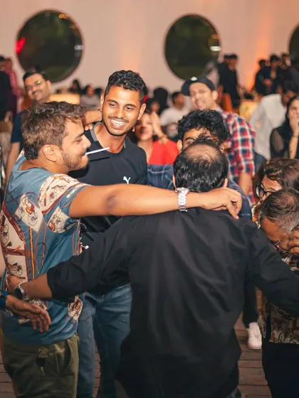 The crowd at The Park, Navi Mumbai, having an absolute blast. We don't just play music; we create an atmosphere where people can let loose and have a great time.
