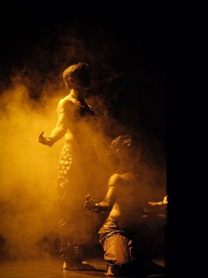 Another smoky, atmospheric shot from the premiere of 'ATAH'.