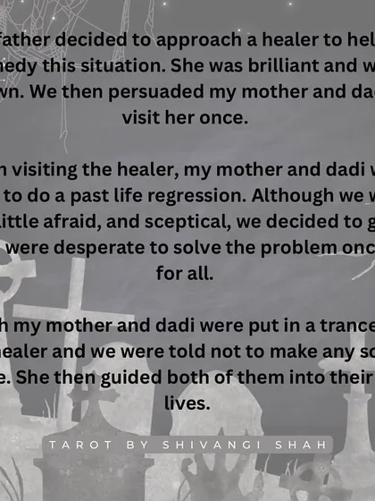 A story of a mother and daughter-in-law whose constant fighting is resolved through past life regression, revealing they were enemies in a previous birth.