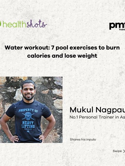 Looking for a fun way to lose weight? My article in Health Shots details 7 pool exercises, like water walking and bicycle kicks, that burn calories and are gentle on your joints.