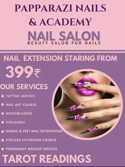 I believe beautiful nails should be accessible to everyone. This is a quick look at my core services and starting prices, including nail extensions, detailed nail art, and the professional courses I offer at the academy.