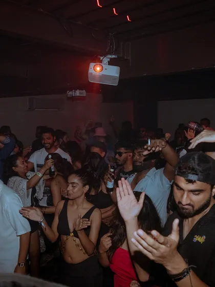 The dance floor at the Aftermath weekender. A diverse crowd united by the beat, which is what it's all about.