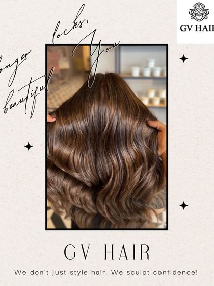 Longer locks, beautiful you. I don't just style hair, I sculpt confidence with looks like this stunning, rich brown.