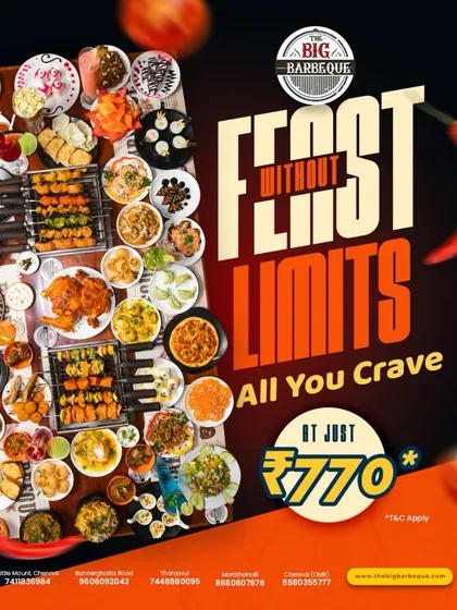 Feast without limits. All you can crave, from juicy grills to decadent desserts, for just ₹770.