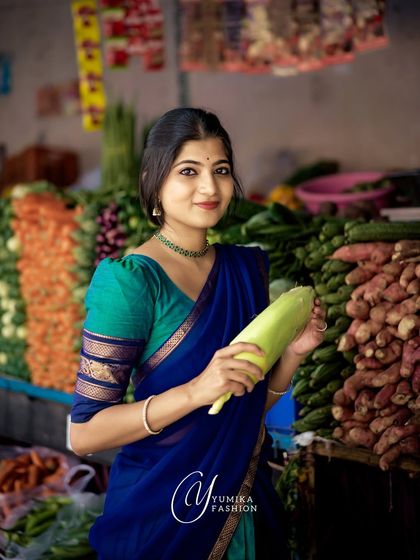 Shreya Balaji - Ethnic Fashion Modeling Grace in Motion: Half-Sarees & Dance Poses photo 19