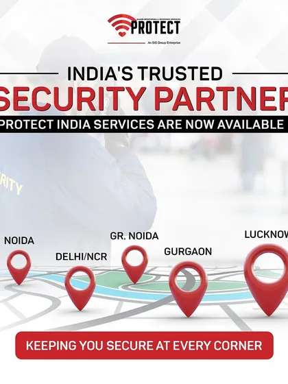 We are India's trusted security partner, and we are expanding. Our services are now available in Delhi/NCR, Noida, Greater Noida, Gurgaon, and Lucknow, keeping you secure at every corner.