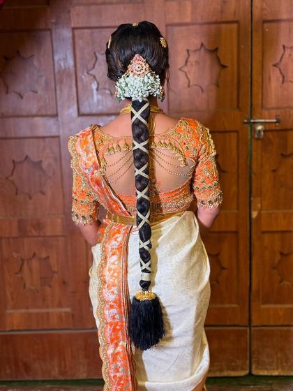 Bhavya Achar - Bridal & Occasion Styling Traditional South Indian Bridal Braids photo 19