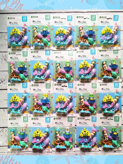 These 3D mermaid eraser sets are so detailed and fun. They are a great non-candy favor that kids love to collect and play with.