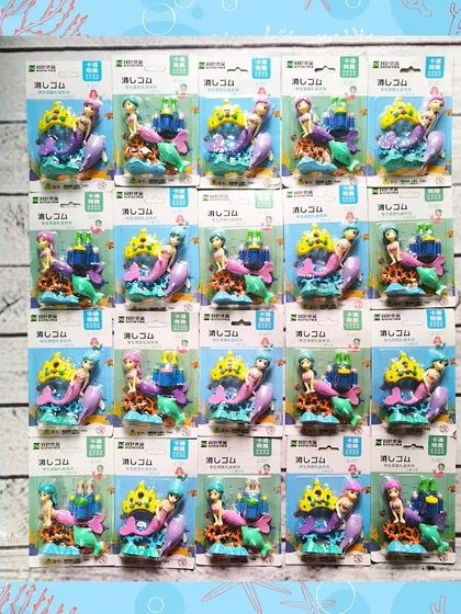 These 3D mermaid eraser sets are so detailed and fun. They are a great non-candy favor that kids love to collect and play with.