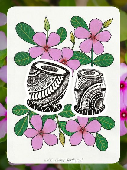 Nidhi - Art Products & Digital Artwork The 2025 Art Calendar: A Year of Music & Flowers photo 13