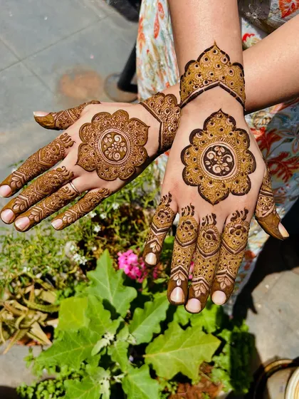 Another shot of the completed mandala design, ready to be shown off.