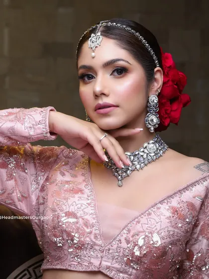 For our brides, I focus on creating a look that is both timeless and breathtaking. This premium bridal makeup features a flawless base, defined eyes, and elegant contouring, ensuring she looks perfect from the first photo to the last dance.
