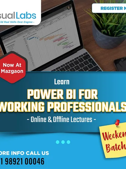 Upskill with our Power BI course designed for working professionals. We offer flexible online and offline weekend batches so you can learn without disrupting your work schedule.