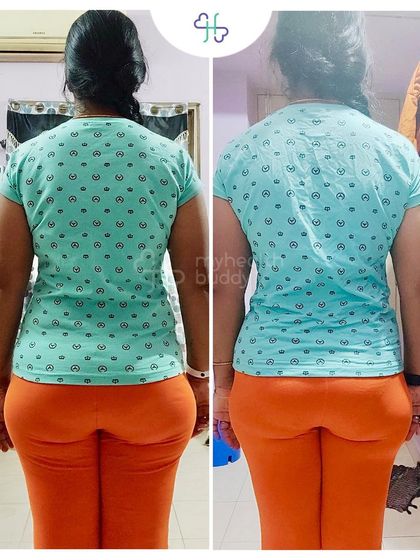 This client learned the art of balancing meals and increasing protein intake. For her, working out has become a daily affair, just like having a meal.