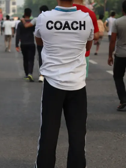 As your coach, I lead by example. I am present and focused, whether I am overseeing training at Future Champ Athletics Academy or at a public running event.