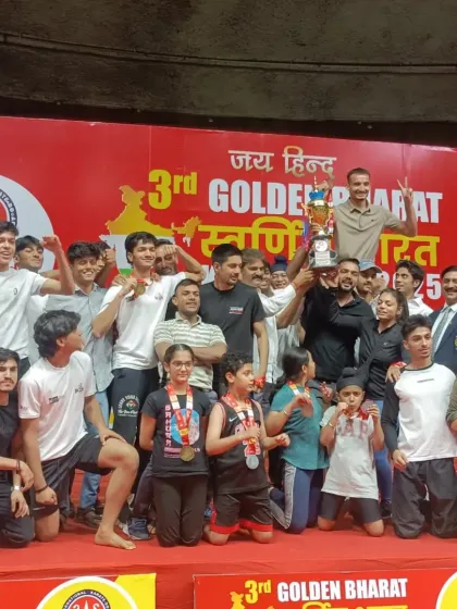 This is the result of dedication. Our team celebrating a big win at the 3rd Golden Bharat Kickboxing Cup. We train for fitness, we train for life, and when we compete, we fight to win.