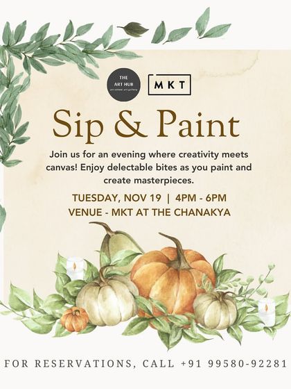 Join me for a relaxing evening of creativity at a Sip & Paint event. Enjoy delicious food and drinks while you paint a masterpiece, perfect for a fun outing with friends.