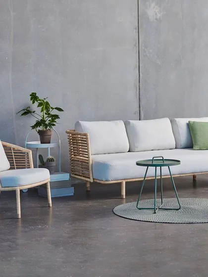 This image shows the same modern sofa set design as my first featured item but with light-colored cushions. It demonstrates the customization I offer, allowing you to choose fabrics that perfectly match your home's decor.