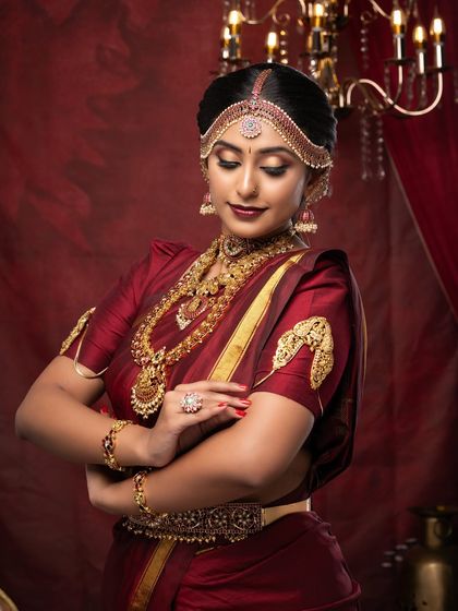 Surabhi's Makeup Studio & Academy - Professional Makeup & Hairstyling Courses Student Portfolios: Traditional South Indian Brides photo 13